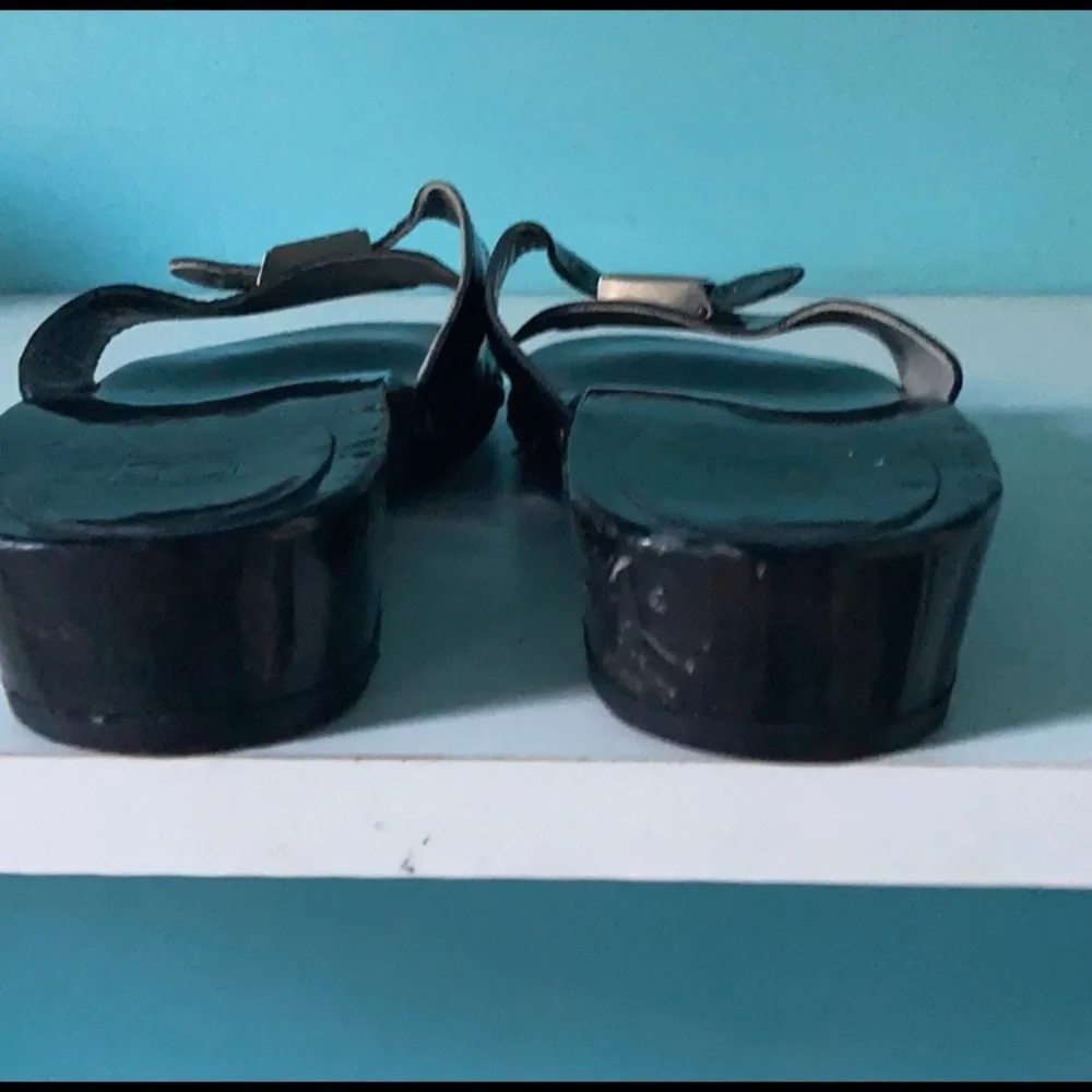 Chanel‎ gorgeous vintage adjustable buckle slides sandals